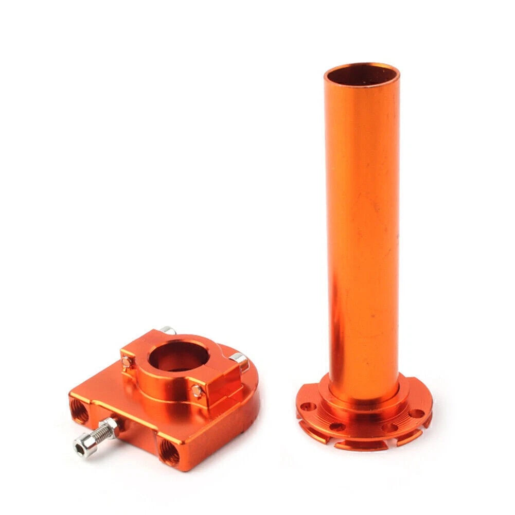 7/8" Turn Twist Throttle Handle Bar Tube for Motorcycle (Universal) - Orange