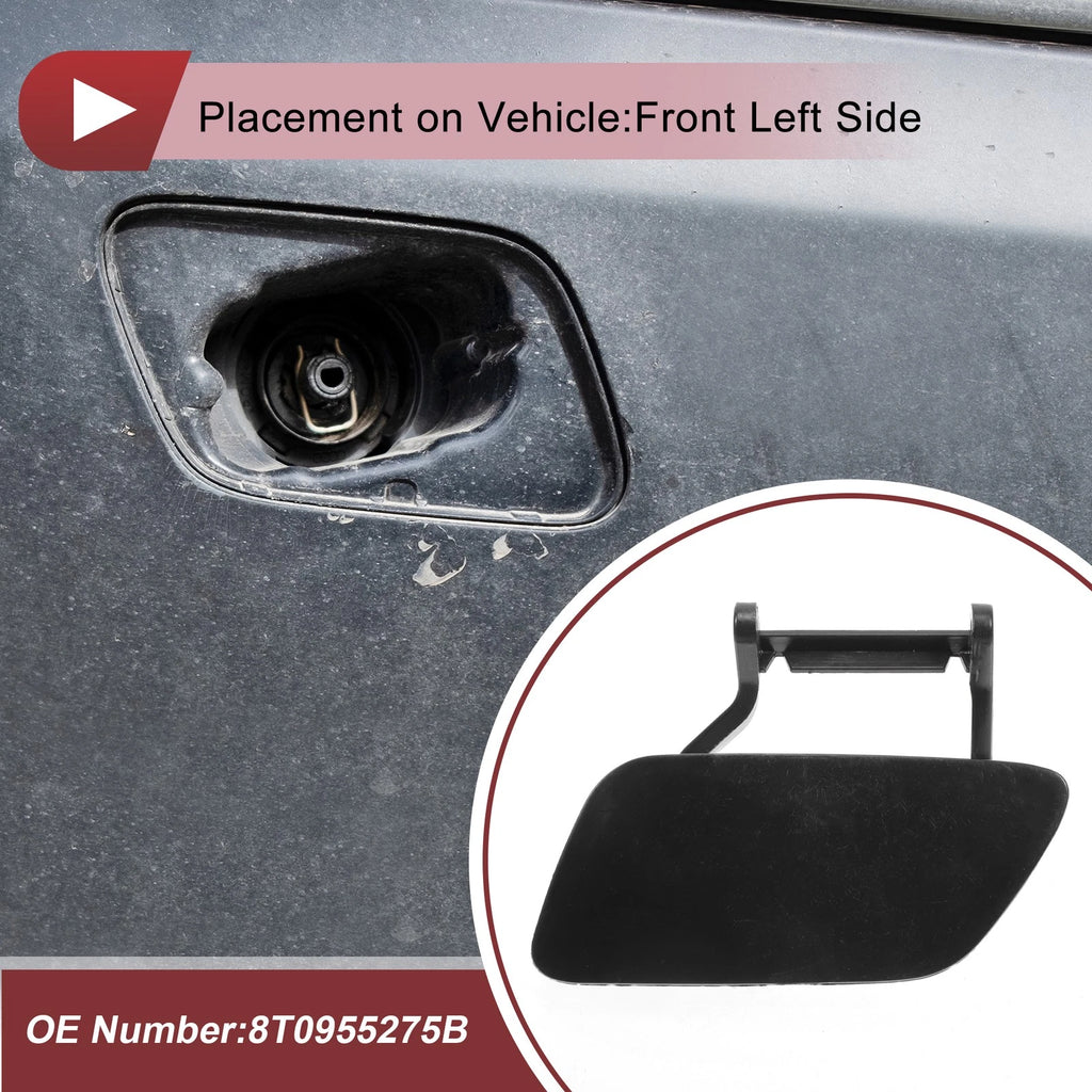 Washer Nozzle Cover Cap Front Left for Audi A5 2012–2017 Unpainted