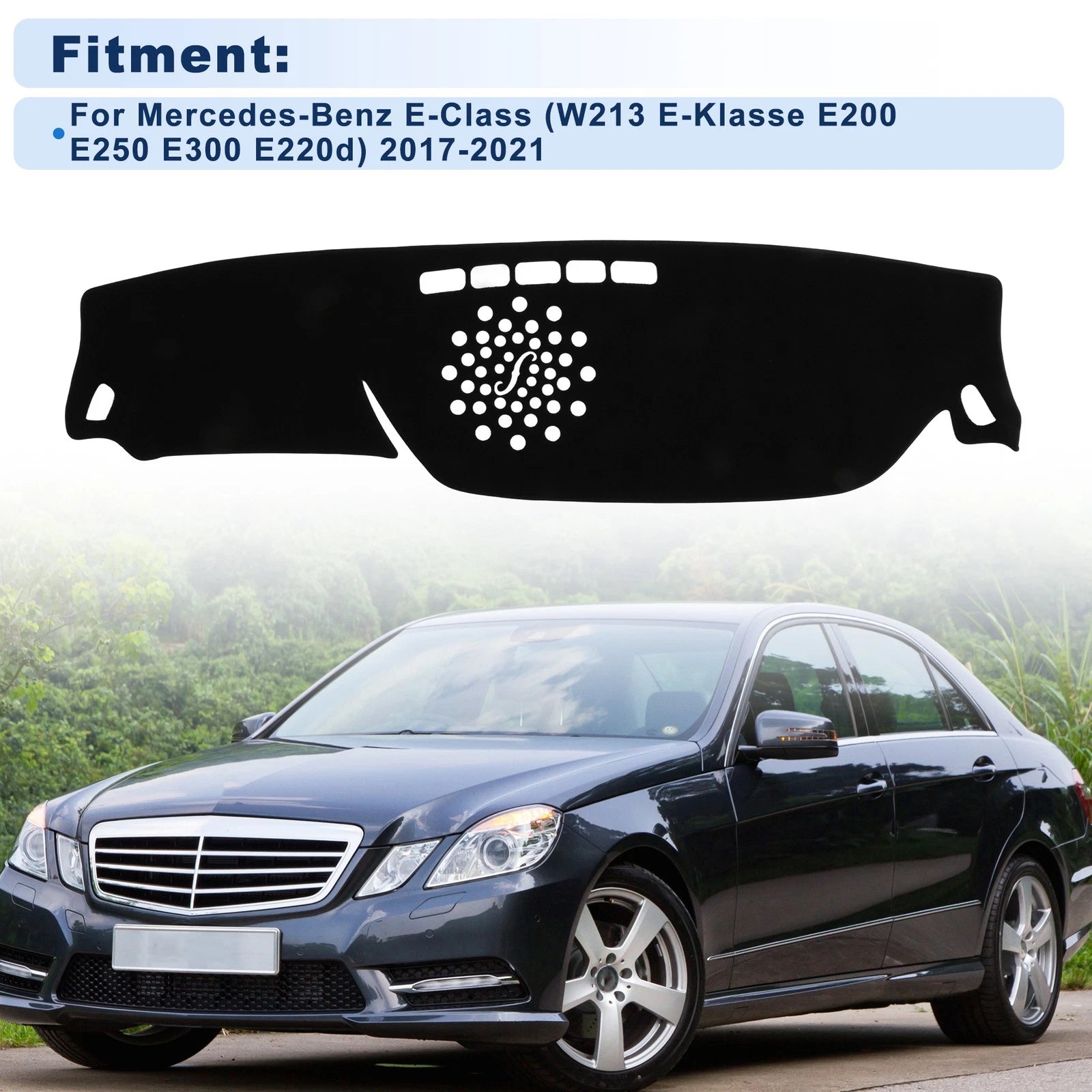 Dash Cover Replacement for Mercedes-Benz E-Class W213 (2016–2020) Black