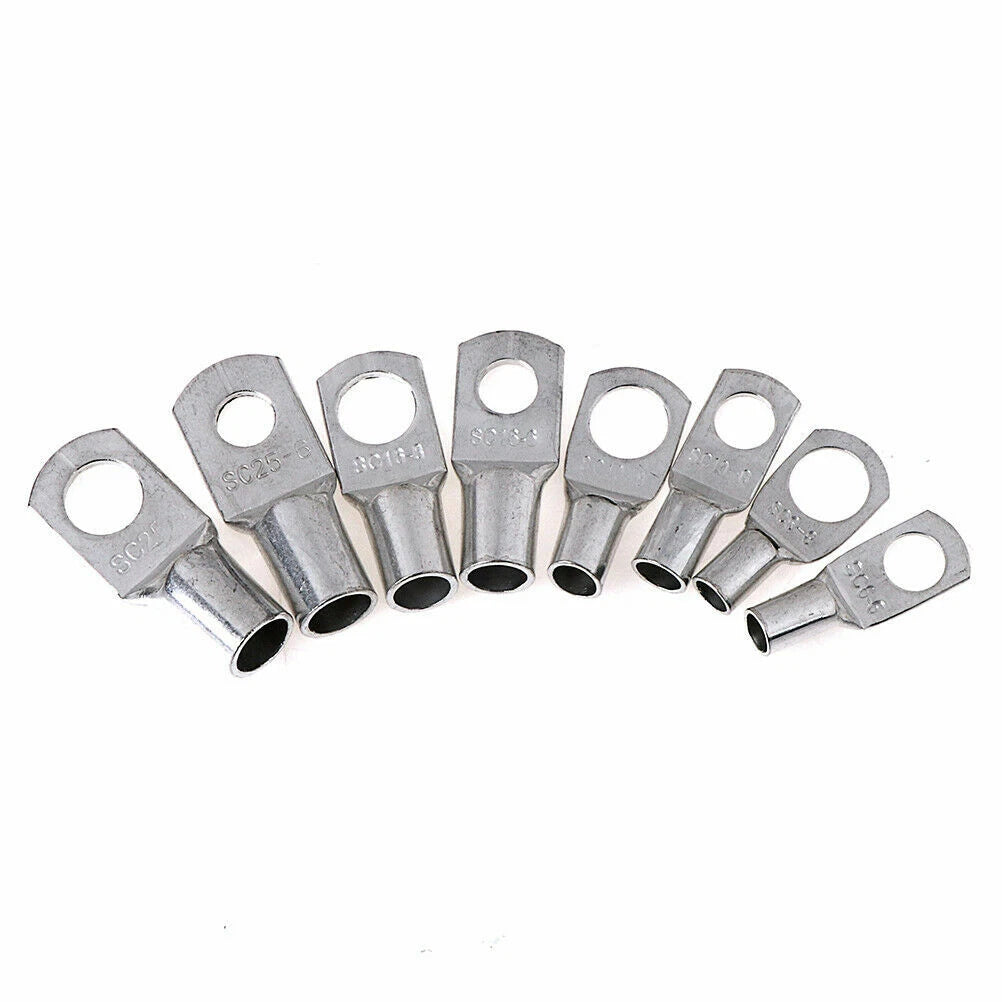 60pcs Copper Lug Battery Cable Ring Connector Terminal