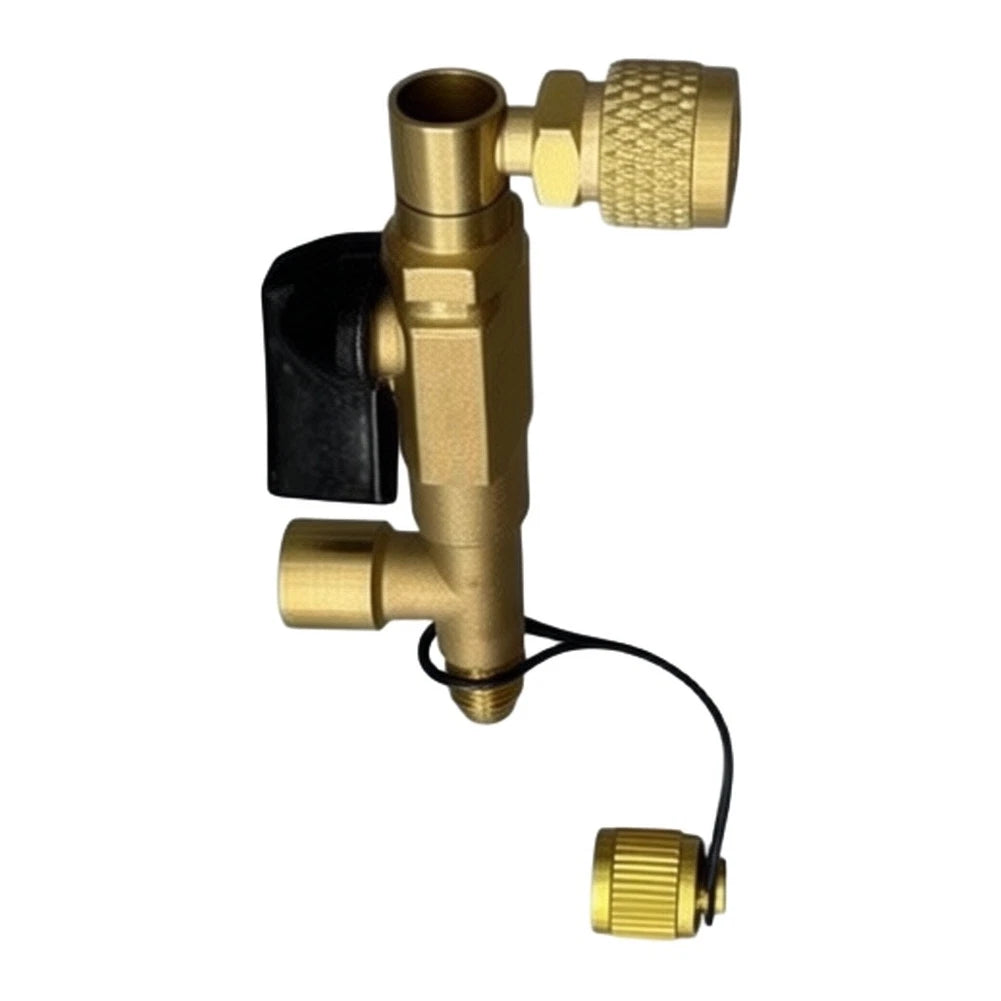 3 Way Vacuum Gauge Valve for 7/16 Inch Electronic Gauge