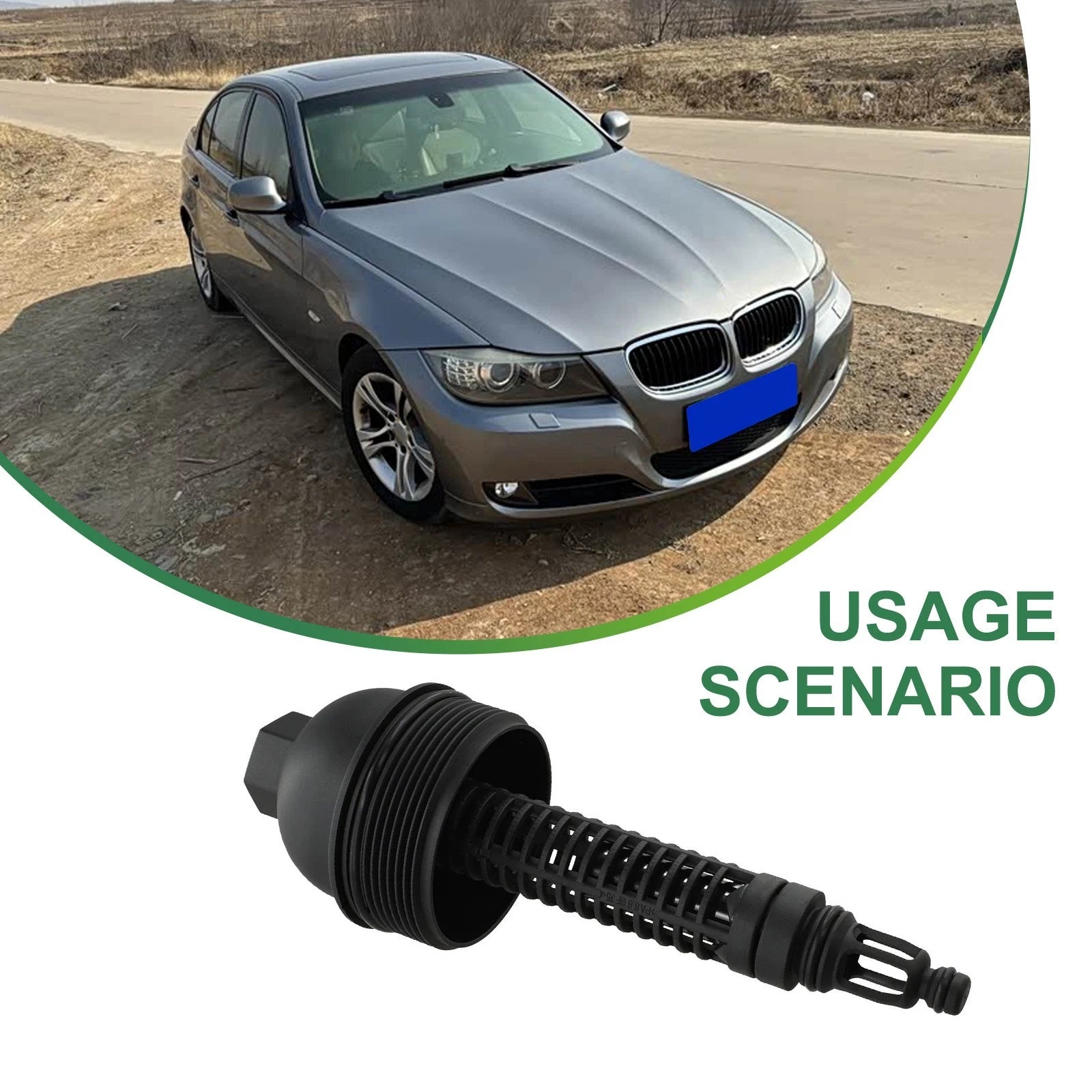 Engine Oil Filter Cap for BMW 330d 530d 535d (E46 E90 E60 E61 E70)