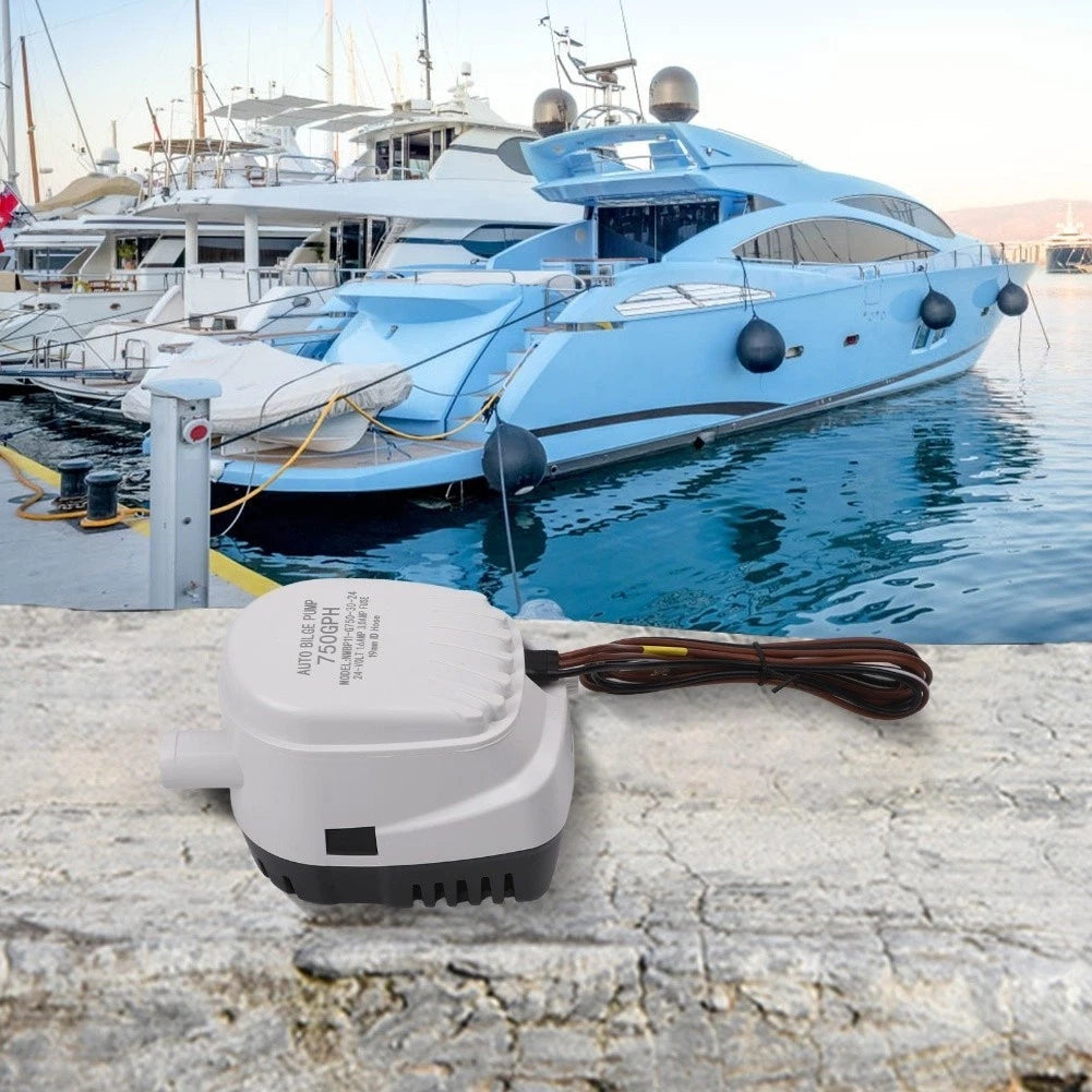750GPH Bilge Pump for Boats and RVs (Fully Automatic, ABS Construction)