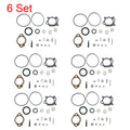 Set of 6 Carburetor Repair Kits for Briggs & Stratton (492495, 493762, 498260)