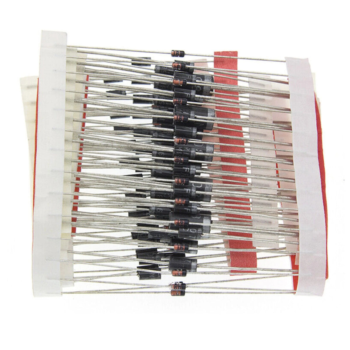 200PCS Schottky Diode Kit for Assorted Applications (1N4001, FR207, 1N4004, 1N4007)