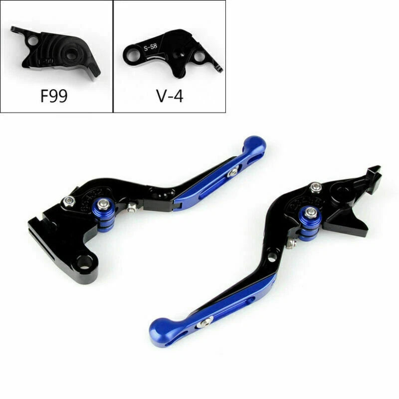 Adjustable Brake Clutch Levers for Aprilia RSV4 Factory (2010–2023) - Blue