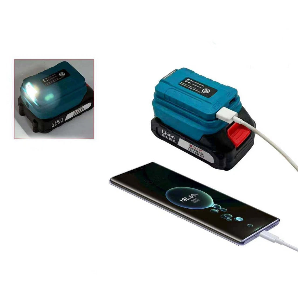 USB Charging Adapter for BL1830 BL1840 BL1815 Power Tools (21V to 5V)