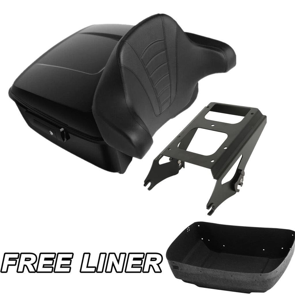 Trunk Backrest Pad Mount Rack for Harley Touring Electra Glide (2009–2013)