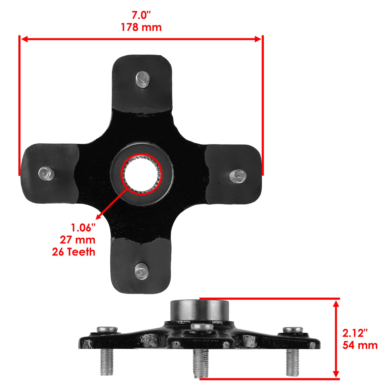 Wheel Hub Front Left Heavy Duty for Can-Am Outlander 500 (2007–2012)
