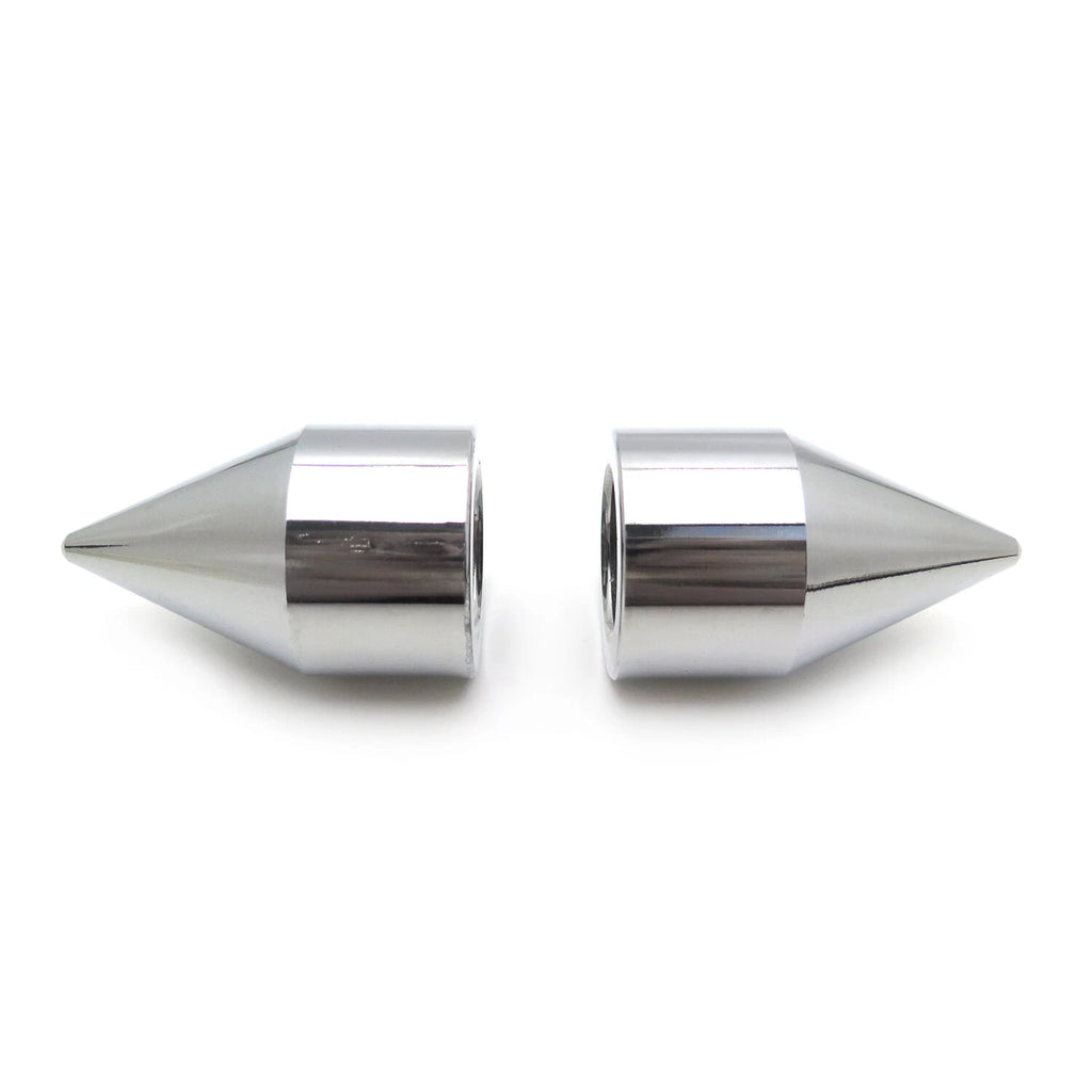 Set of 2 Chrome Cone Handle Bar Ends for Honda CBR (1993–2007)
