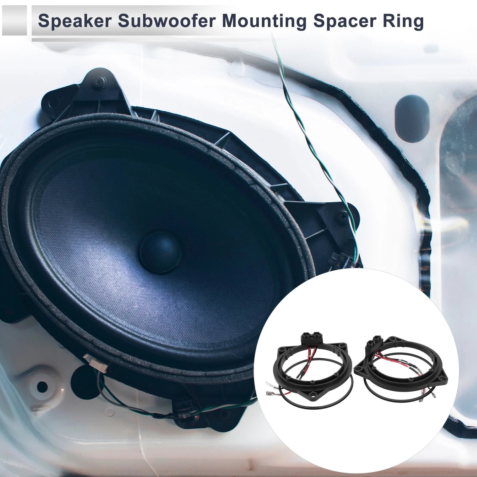 Speaker Spacer Ring Midrange Speaker Adapter for BMW 3.5" 2 Set (2005–2015)