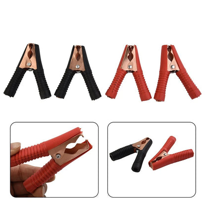 4X Insulated Car Battery Clip Clamps for Crocodile Style