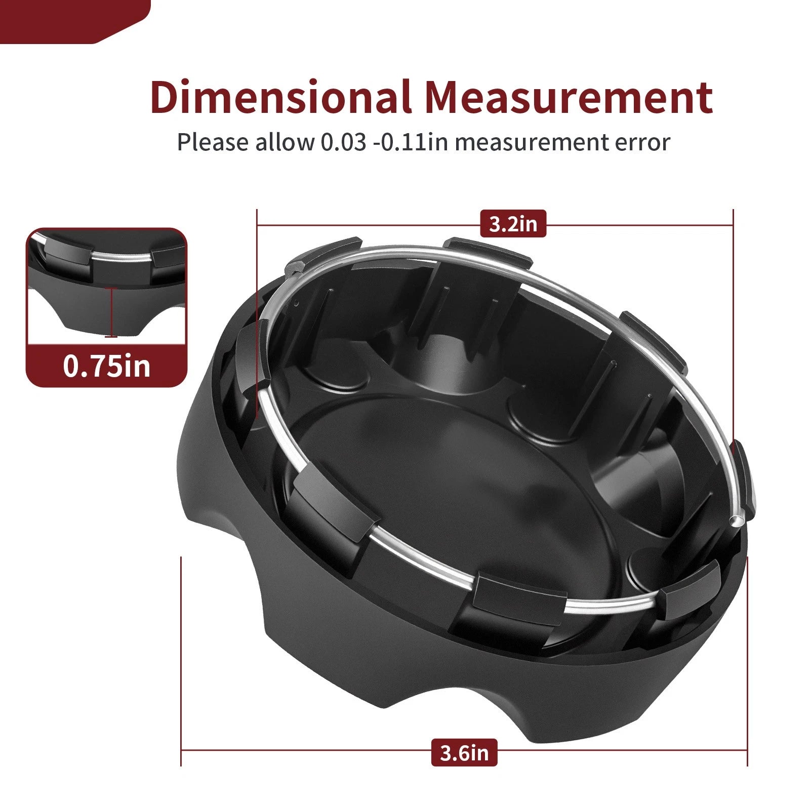 4X Wheel Center Caps for Polaris RZR XP 1000 (2017–2022) 1522853-655