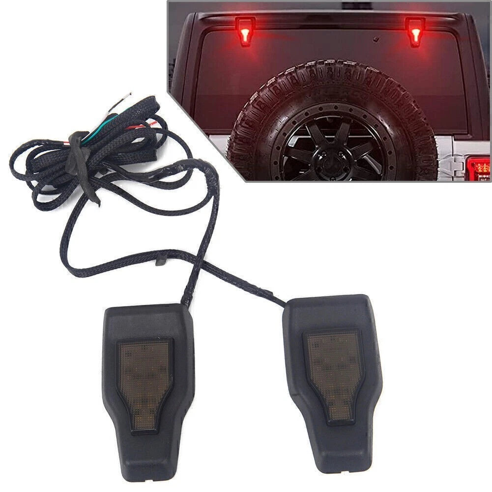 LED Tailgate Rear Window Glass Hinge Trim for Jeep Wrangler JL (2018–2021)