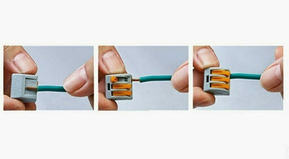 60pcs Terminal Block Lever Wire Connector Cable Clamp Nuts