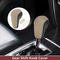 Gear Shift Knob Cover Replacement for Ford Edge (2011–2014) Beige Faux Leather