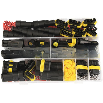 Auto Connector Kit HID Wiring Harness 24-grid Organizer Wire Splicing Set