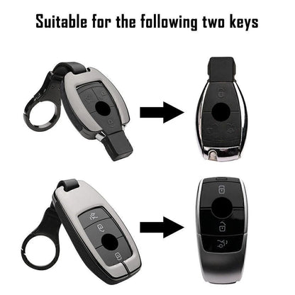 Remote Smart Key Fob Shell Cover for Mercedes-Benz A B C E G S Class (Gun Black)