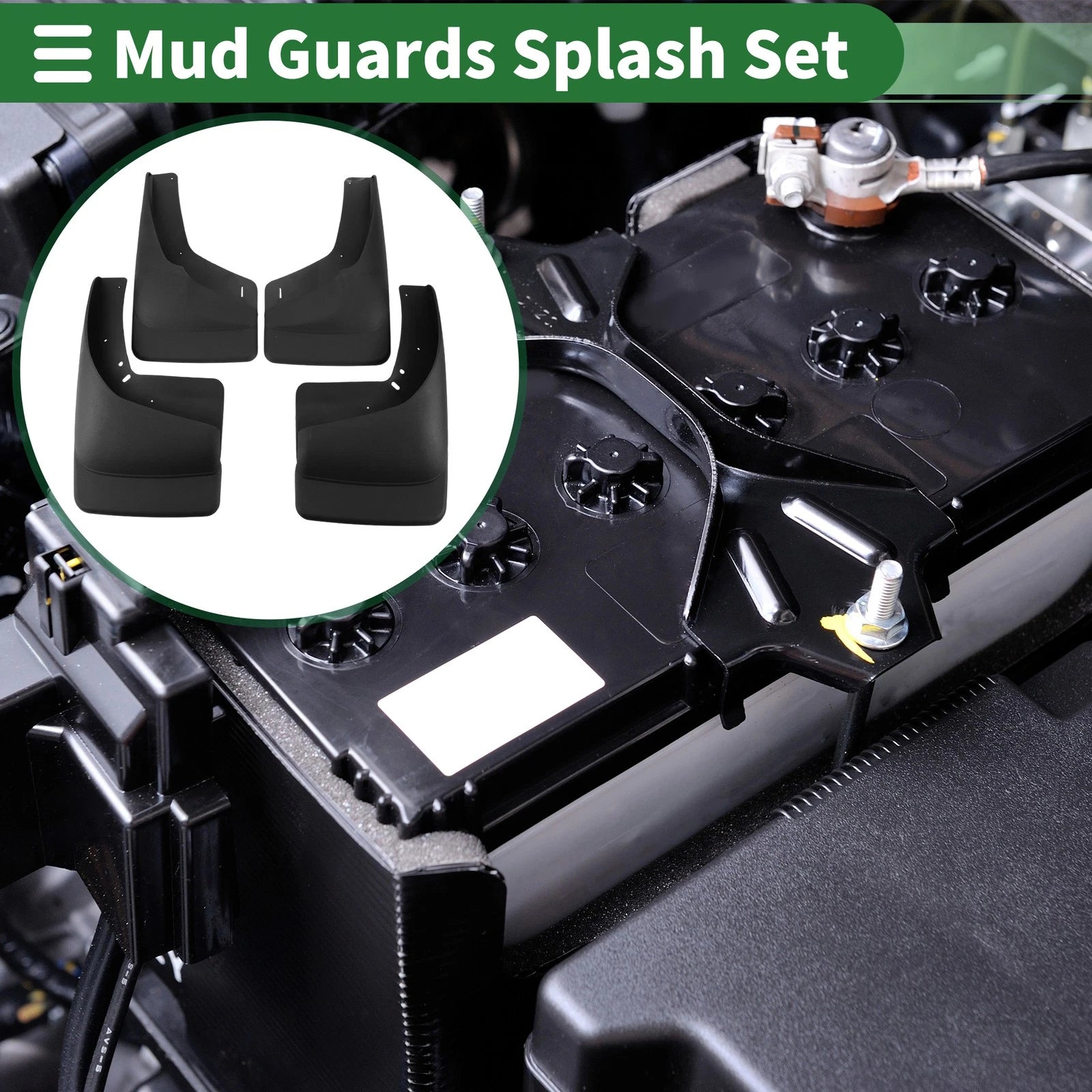 Mud Flaps Splash Guards Front Set with Mounts for Chevrolet Silverado (1999–2006)