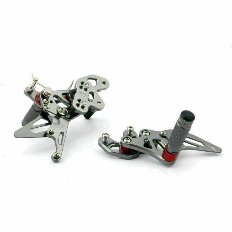 Aluminum Rearsets Footpegs Pedals for Suzuki GSX-R 600 750 (2011–2019)