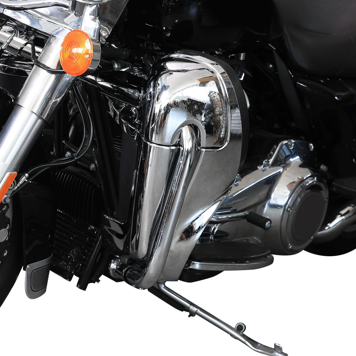 Lower Vented Leg Fairings & Engine Guard Crash Bar for Harley Touring (2009–2013)