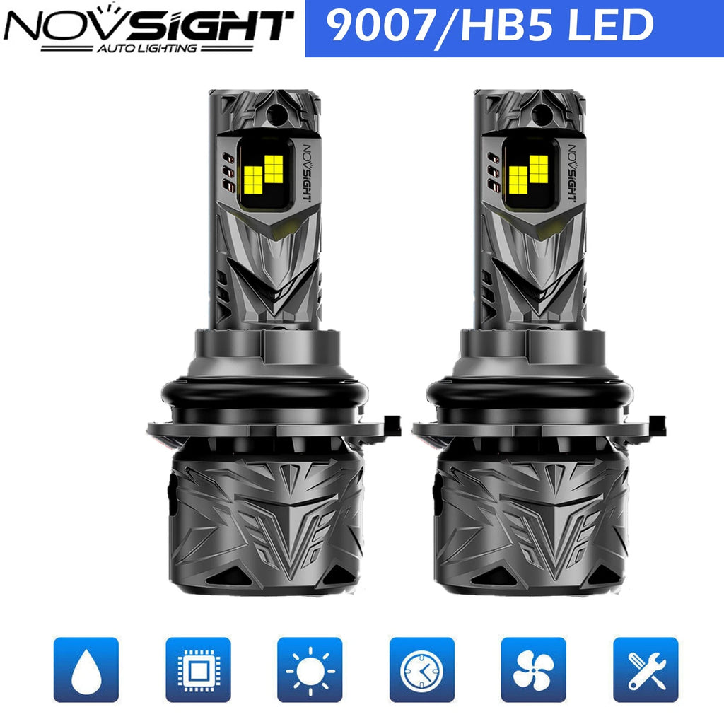 2X 9007 HB5 LED Headlight Bulbs for