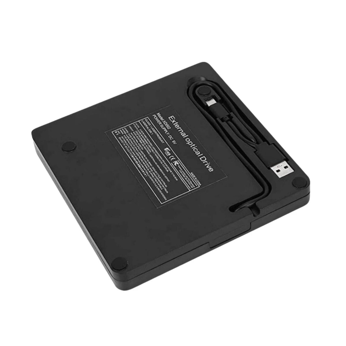 External DVD Drive for CD/DVD/VCD Formats (USB-C & USB-A)