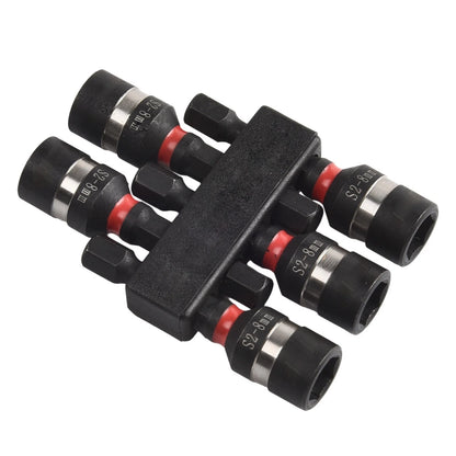 Magnetic Nut Driver Socket Bits for Power Drills (Hex Shank Design)
