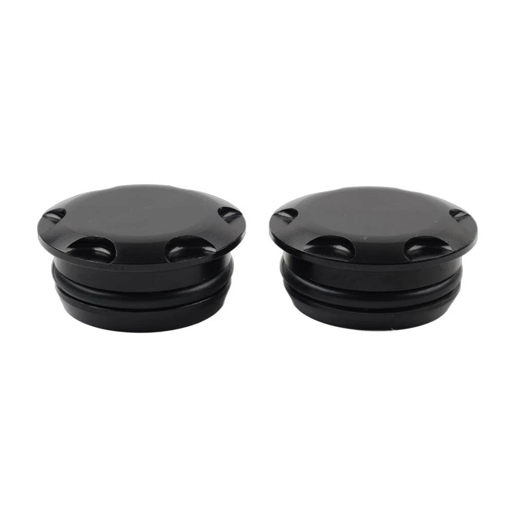 Motorcycle Frame Hole Cover Cap Plug Black For Kawasaki Ninja 400 250 Z400 Z250