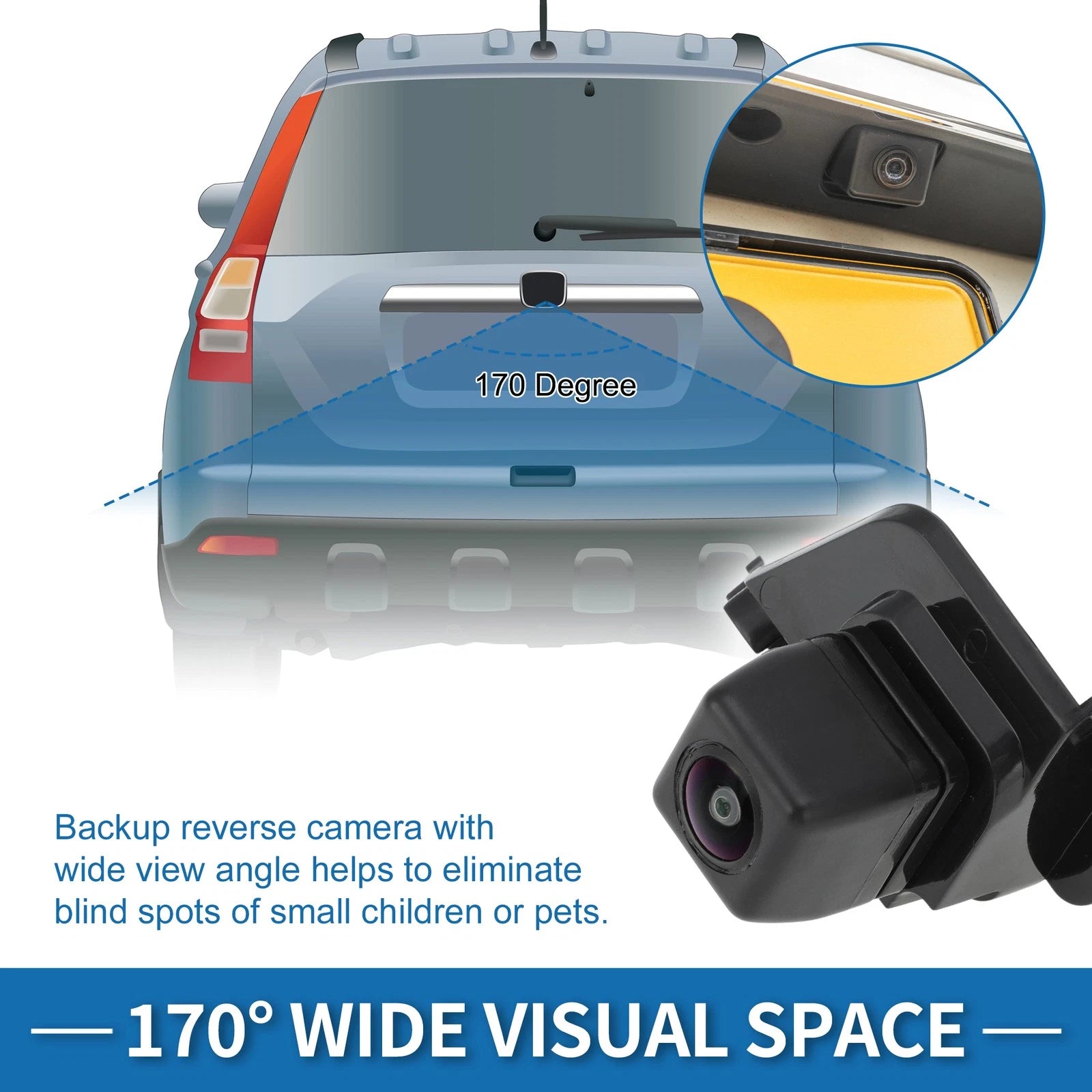 Rear View Park Assist Backup Camera Replacement for Toyota Tacoma (2014–2015)