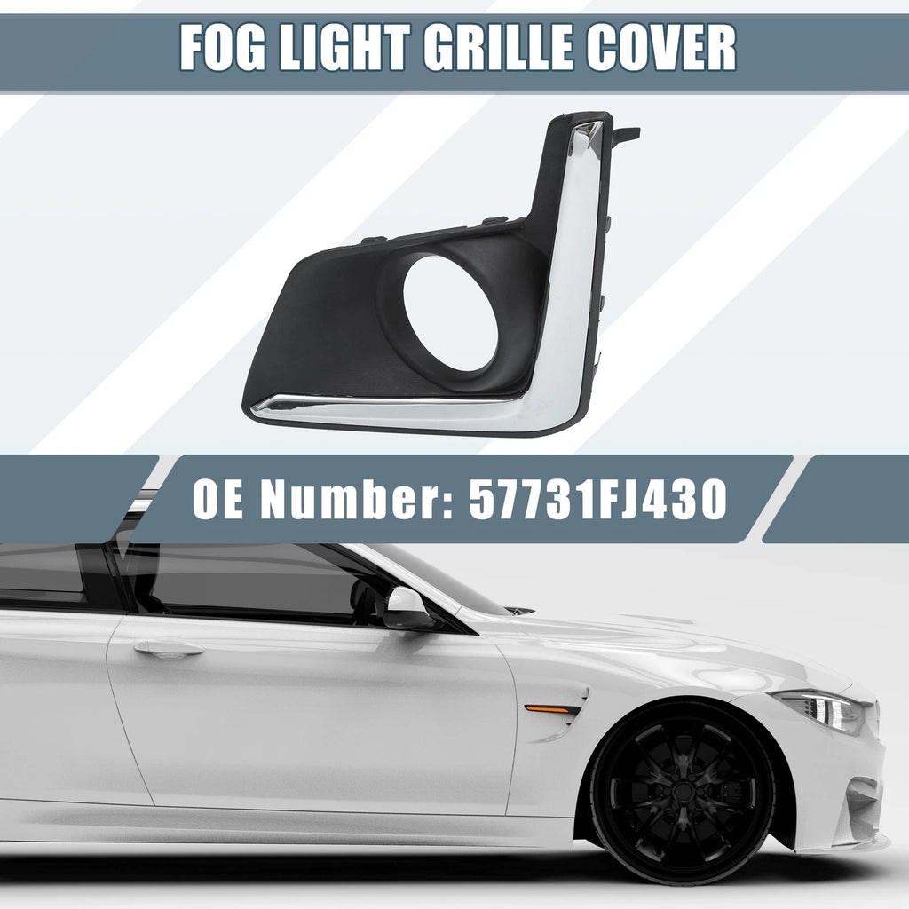 Front Left Fog Light Grille Cover Trim Replacement for Subaru XV Crosstrek (2013–2017)