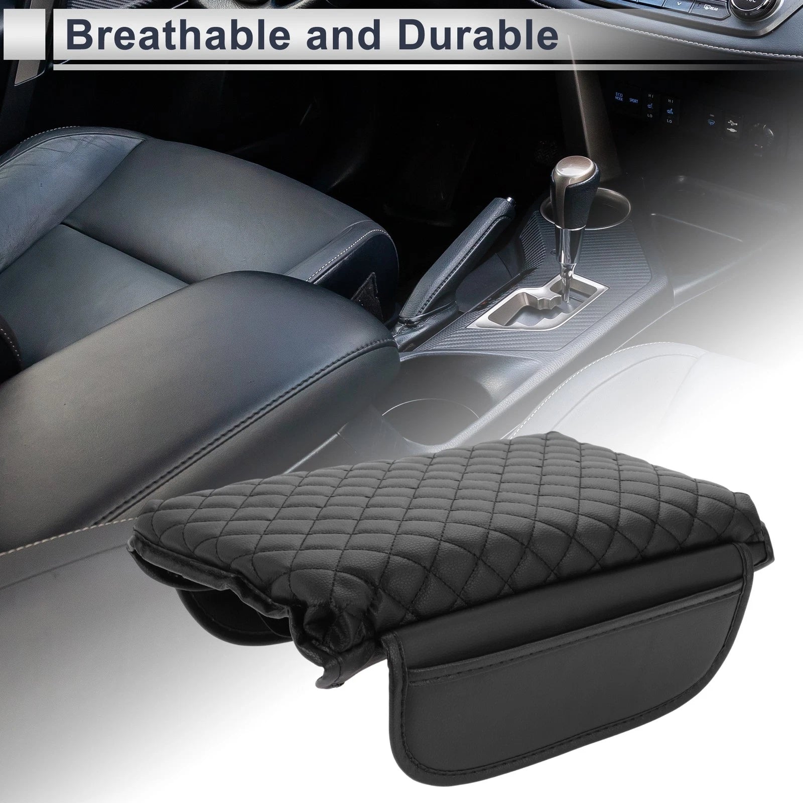 Center Console Cover for Tesla Model 3/Model Y (2017–2023) Black