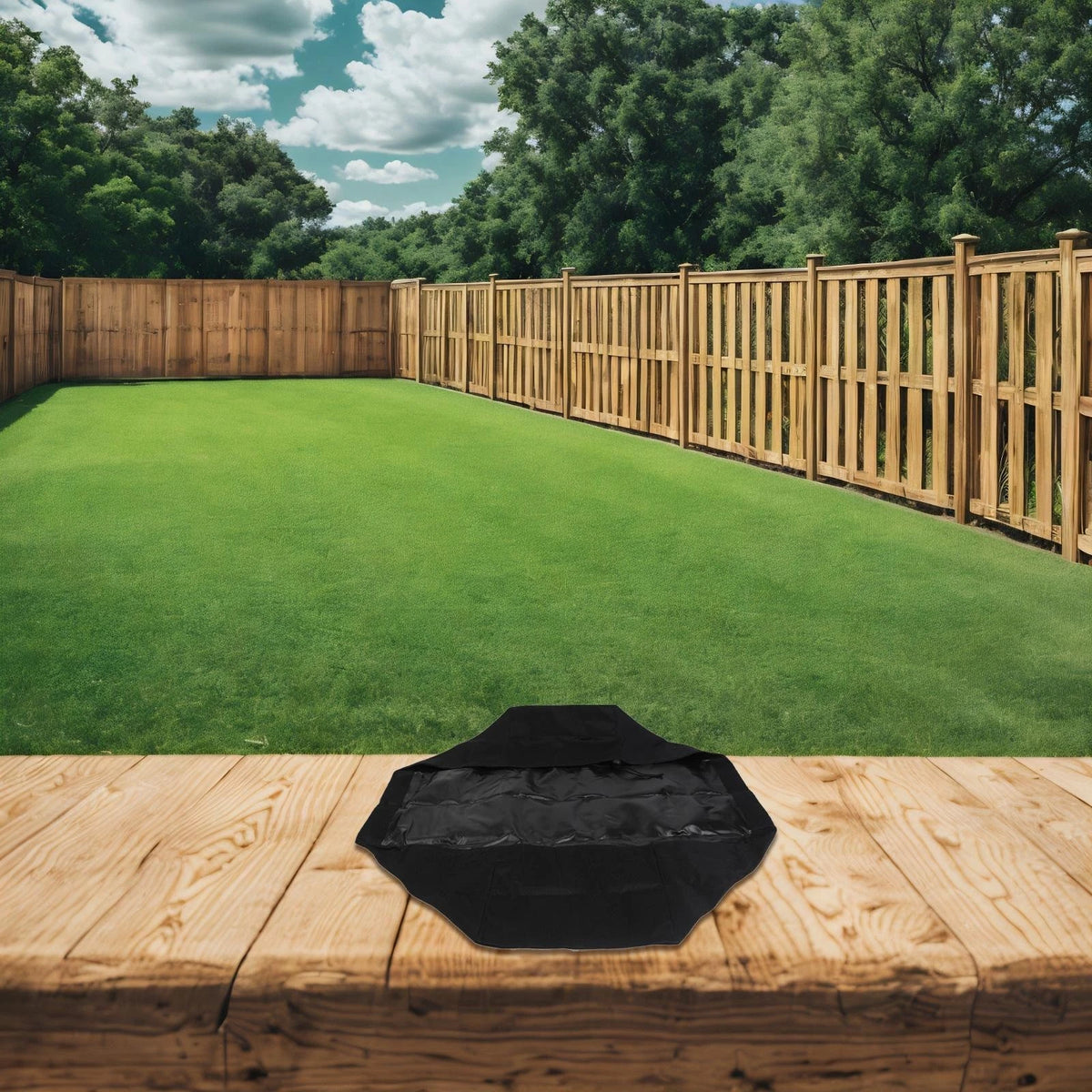 28 Inch Rectangular Outdoor Fireplace Cover - Waterproof 210D Oxford Fabric