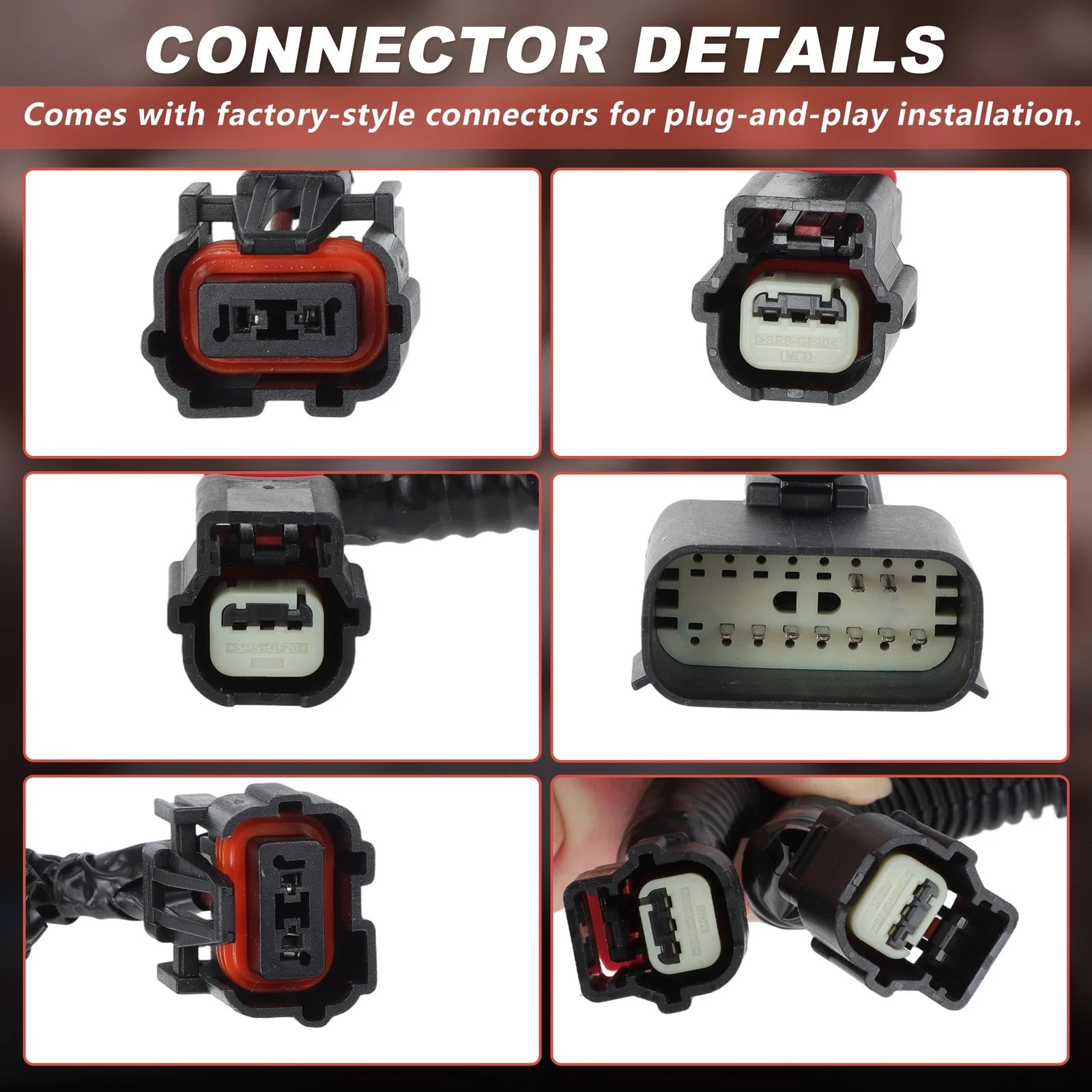Front Object Sensor Wiring Harness for Chevy Silverado 2500HD 3500HD (2015–2019)