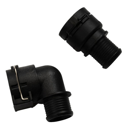 2X Connector Heater Hose for Compatibility (95089363) Black Wear-Resistant