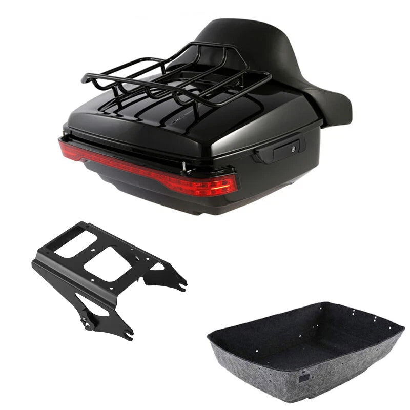 LED Tail Light for Harley Touring (2009–2013) - King Trunk Backrest Mount Rack
