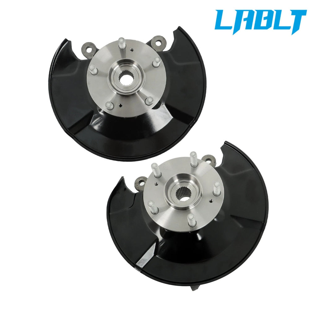2Pcs Front Steering Knuckle & Wheel Hub Bearing Assembly for Honda Civic (2006–2011)