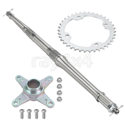 Rear Axle Shaft & Sprocket Mount Axle Collar Hub Nuts for Yamaha YFM350 (2004–2006)