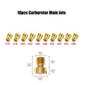 10Pcs 5MM Carburettor Main Jet Nozzle Set for (1975–1998)