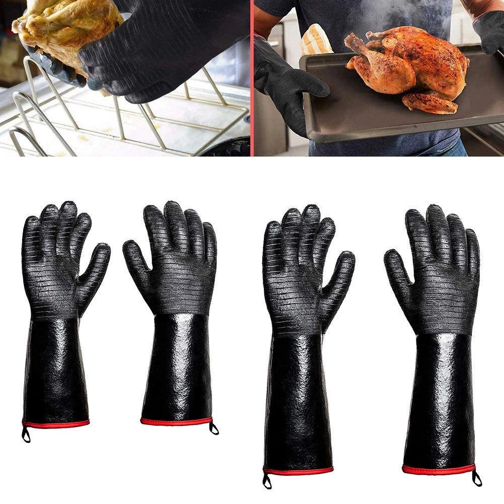 Heat Resistant Gloves for Grilling and Cooking (Scald Proof, Easy to Clean)