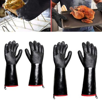 Heat Resistant Gloves for Grilling and Cooking (Scald Proof, Easy to Clean)