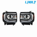 LABLT Pair HID Projector Headlights for GMC Sierra 1500 (2016–2018)