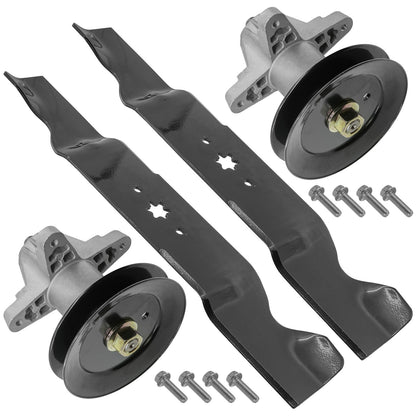 Mower Spindle Assembly with Blade for MTD Craftsman Z6600 54 Inch (2017–2019)