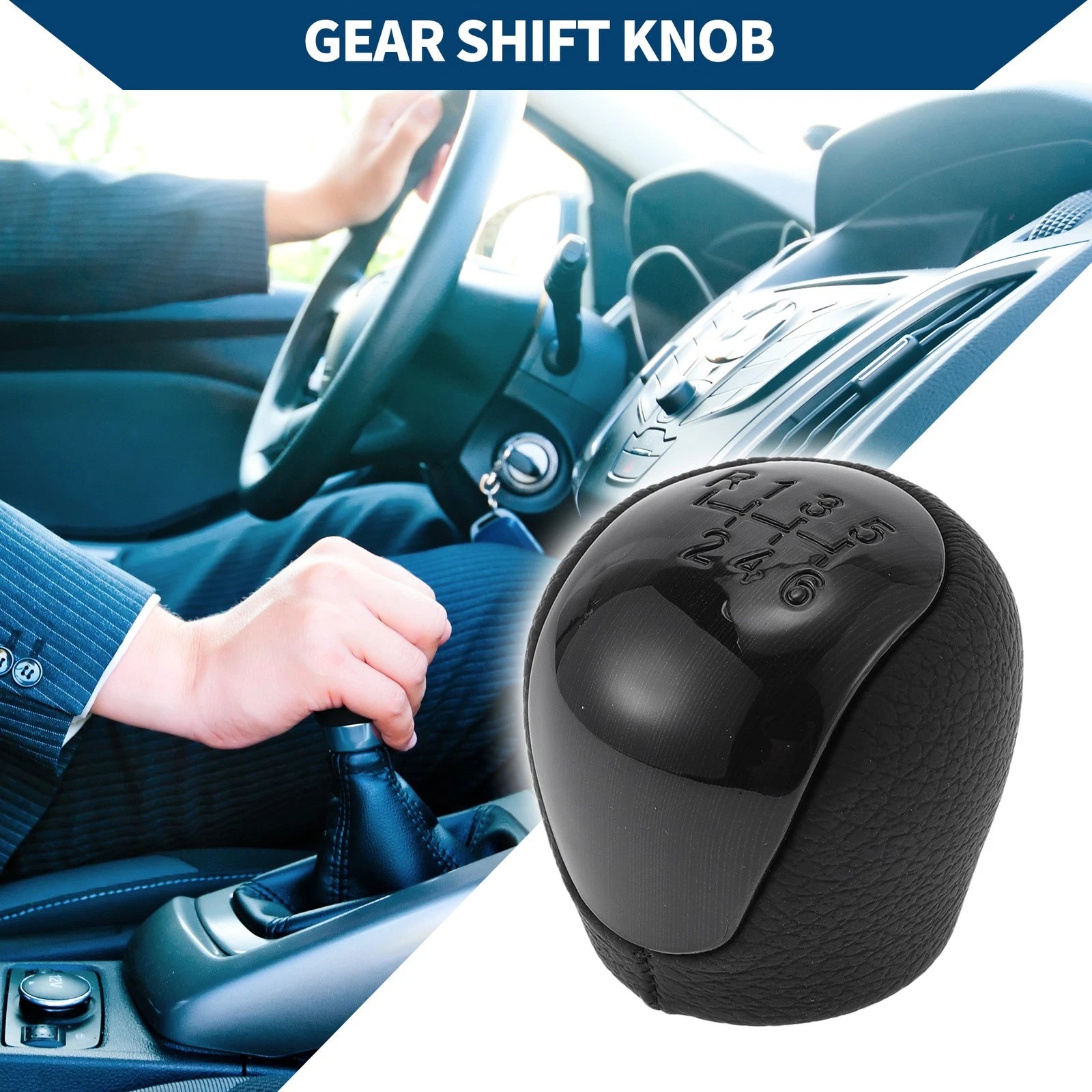 6 Speed Manual Shifter Knob Replacement for Hyundai Elantra (2008–2009)