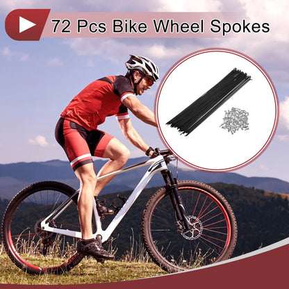 Bicycle Wheel Spokes Set 268mm Carbon Steel for 14G (All Makes Models)