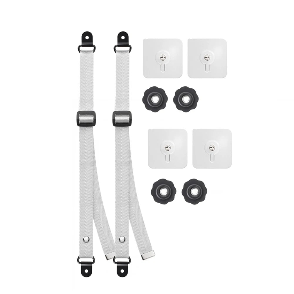 Adjustable Monitor Holder for Workstations with TV Anti Tip Strap