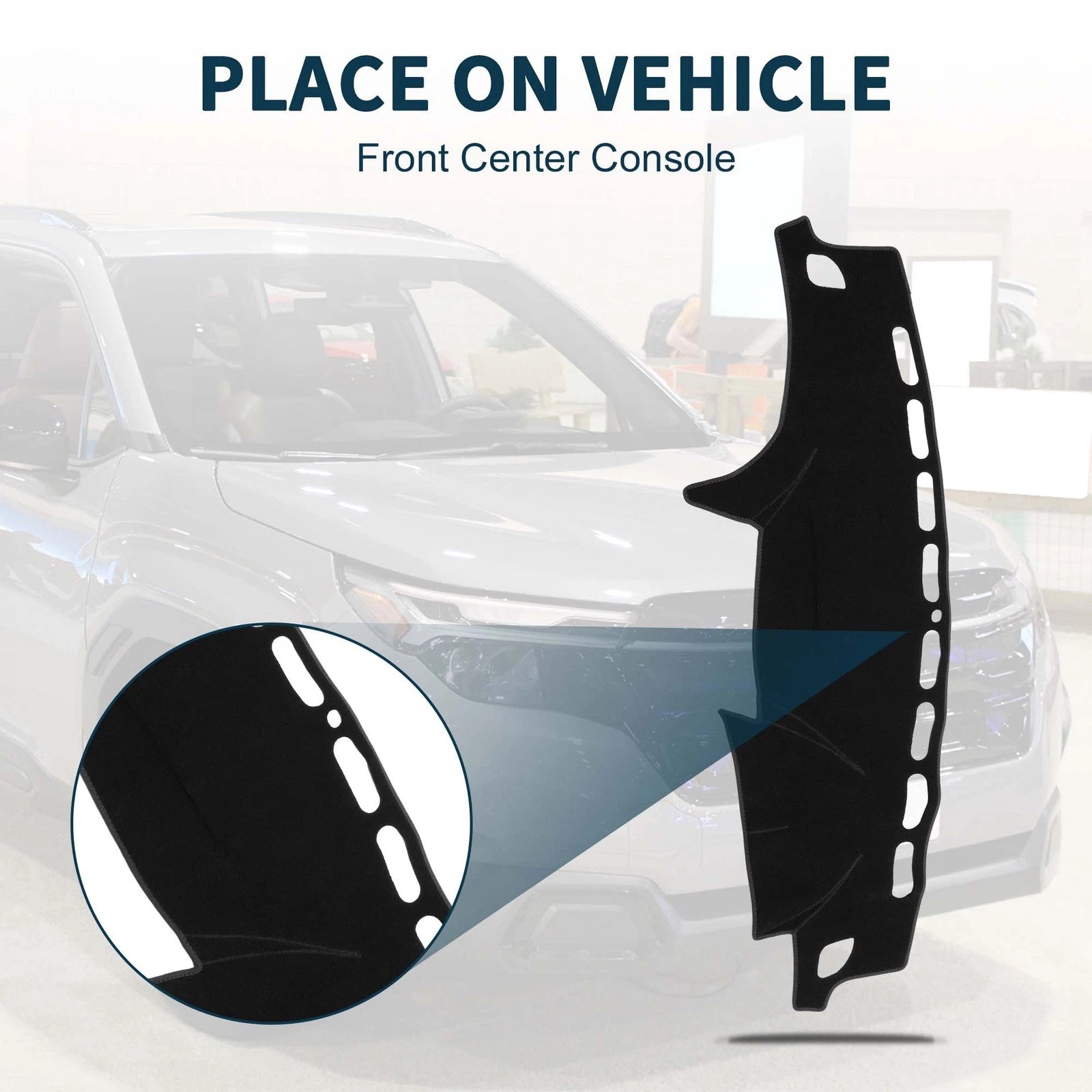 Dash Cover Mat Dashboard Cover for Subaru Forester SH (2007–2012) Black