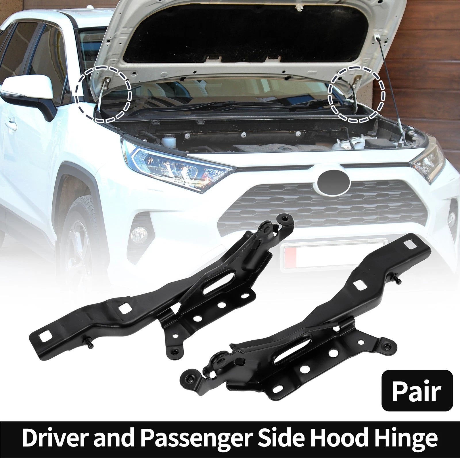Hood Hinges Front Bonnet Bracket for Ford F-150 (2015–2020) 1 Pair