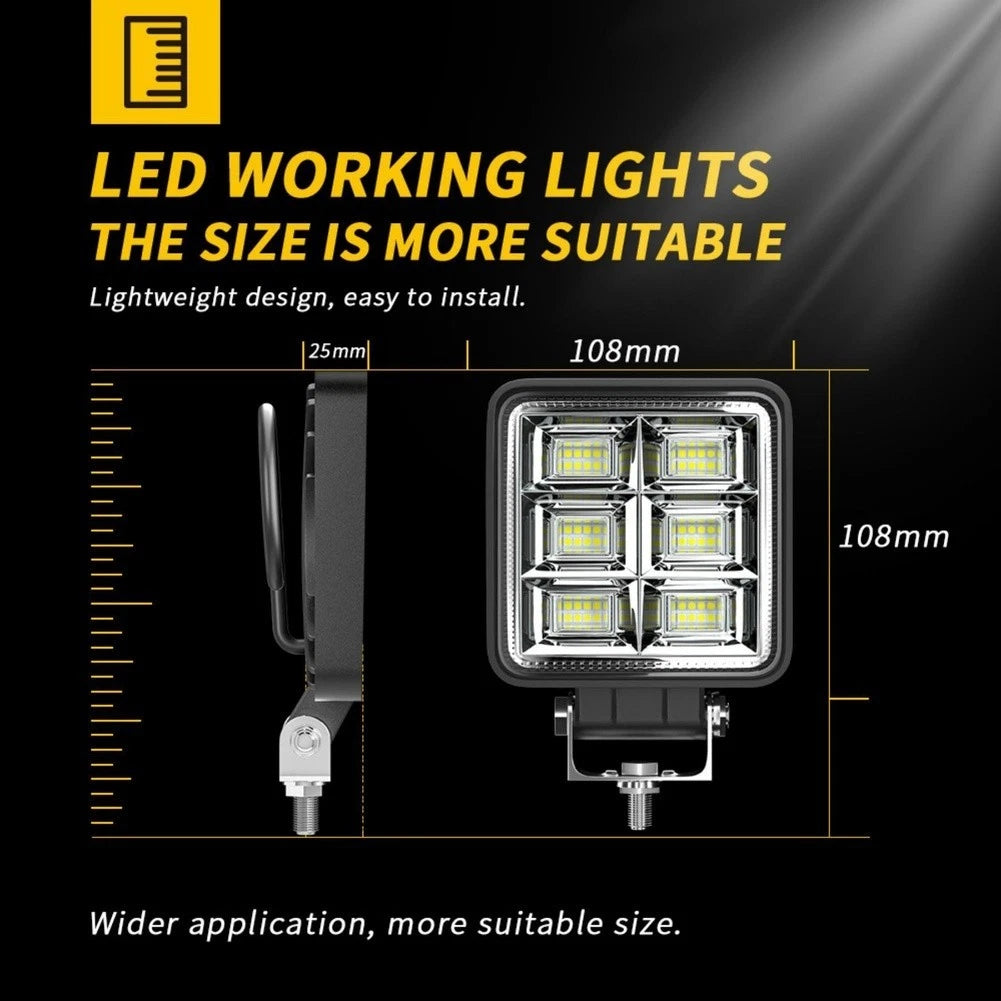 144W 48LED Square Flood Light for Truck (2010–2023)