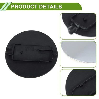 Fuel Tank Door Cap for Ford Focus (2007–2011) - Silver Tone Filler Flap